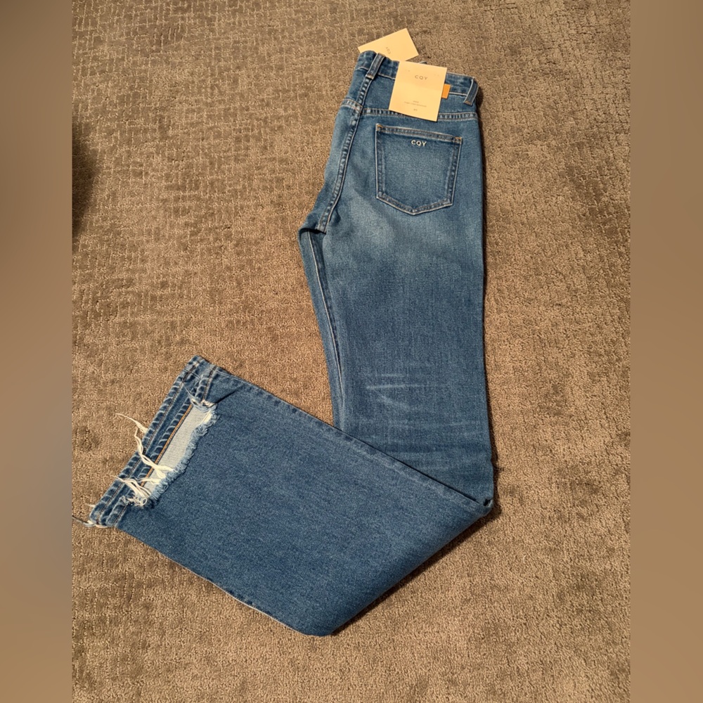 CQY Wes High-Rise Bootcut denim jeans